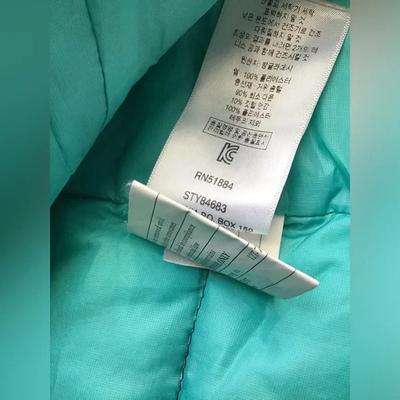 🏔Patagonia Down Sweater Jacket Full Zip Women Sz-Small Navy & Turquoise Quilted - Picture 8 of 12